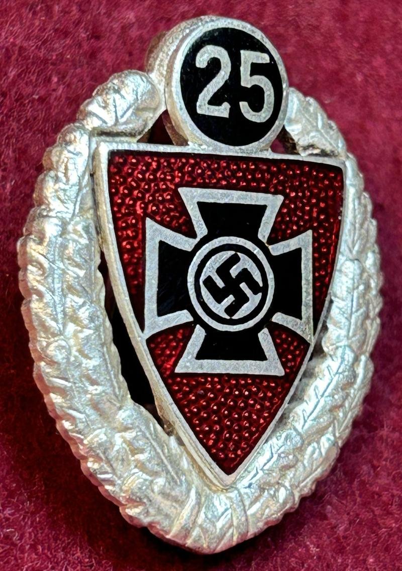 3rd Reich NSRKB Silberne Ehrennadel für 25 jährige Mitgliedschaft — image 2