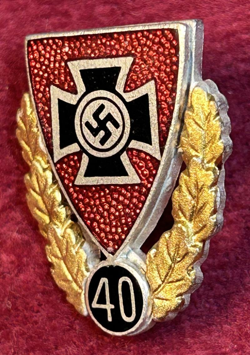 3rd Reich NSRKB Goldene Ehrennadel für 40 jährige Mitgliedschaft — image 2
