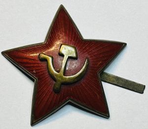 USSR Red Army star for officer cap M35