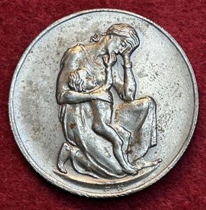 Deutsche Reich Gedenkmedaille Teuerung (Inflation) Sachsen April 1923