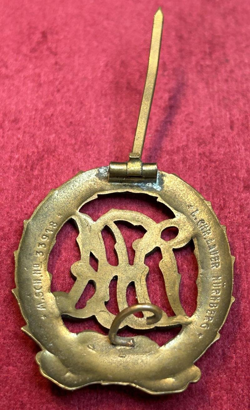 Deutsche Reich DRA Sportabzeichen Bronze (1913-1934) L. Chr. Lauer — image 3