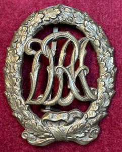 Deutsche Reich DRA Sportabzeichen Bronze (1913-1934) L. Chr. Lauer