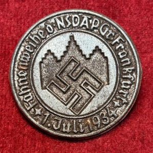 3rd Reich NSDAP Fahnenweihe Gross Frankfurt 1934