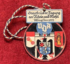 3rd Reich VDA Saarbrücker Tagung an Rhein und Mosel Pfingsten …