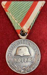 Hungary Pro Deo et Patria WWI war medal