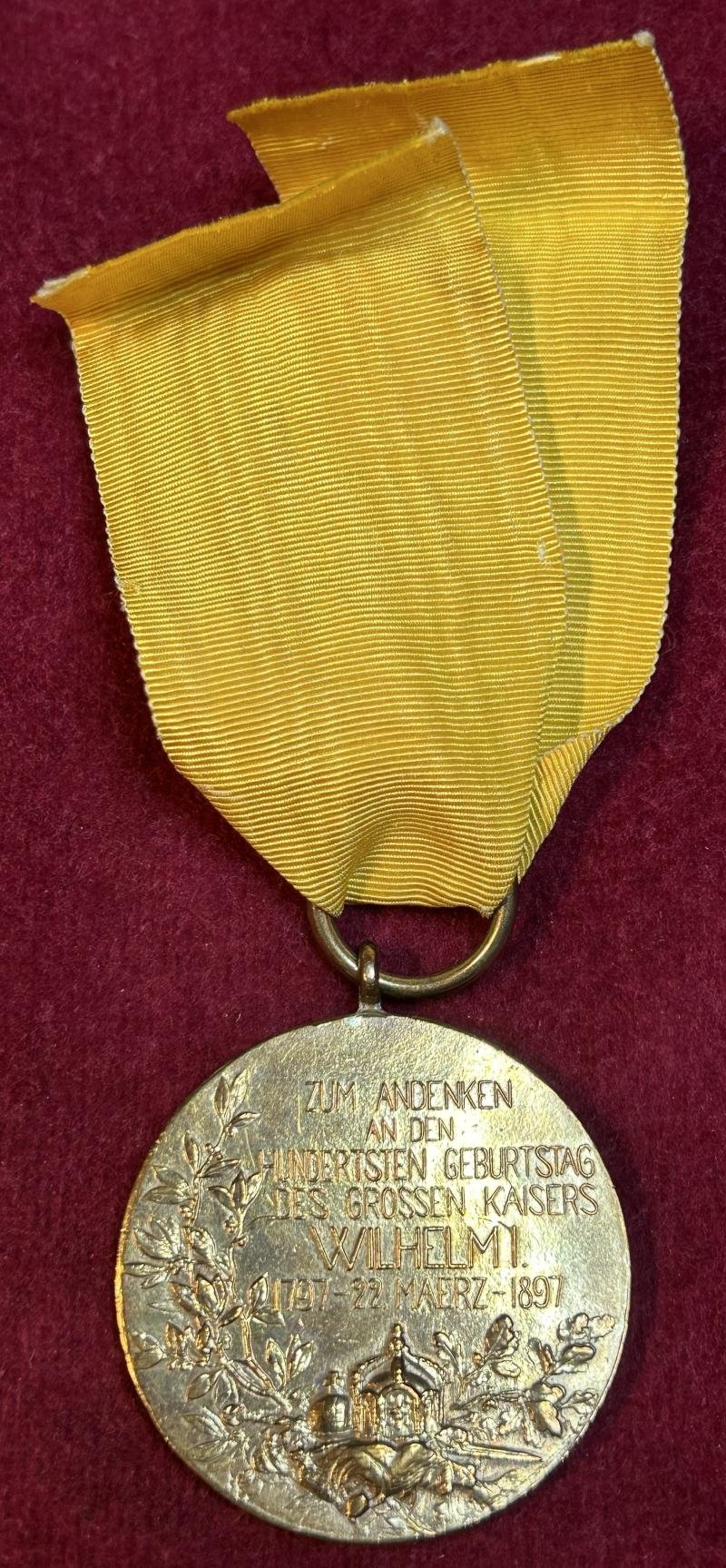 Kaiserreich Zentenarmedaille - Kaiser Wilhelm I — image 2