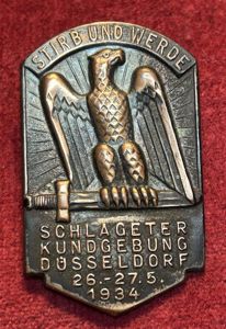 3rd Reich Schlageter Kundgebung Düsseldorf 1934