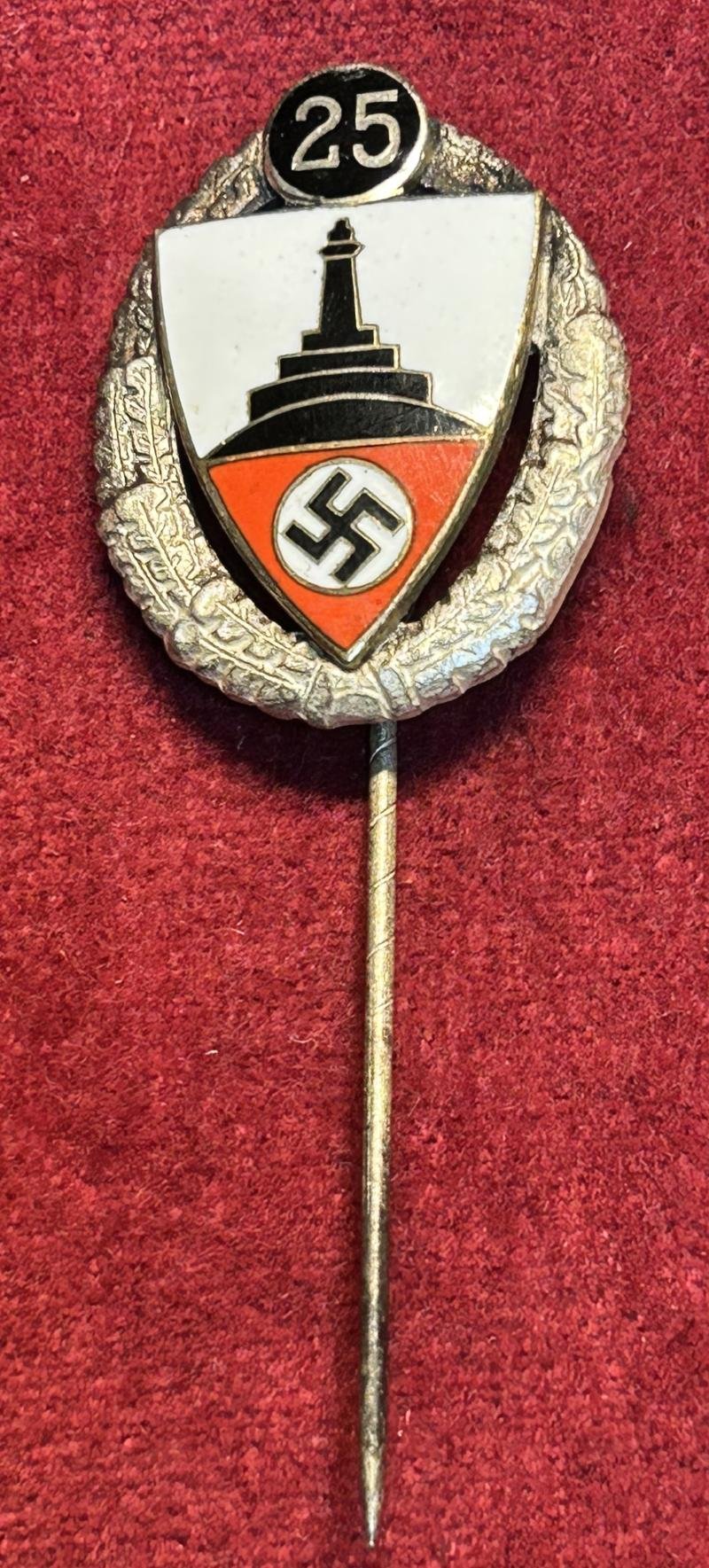 3rd Reich DRKB Silberne Ehrennadel für 25 jährige Mitgliedschaft 2. Form — image 5