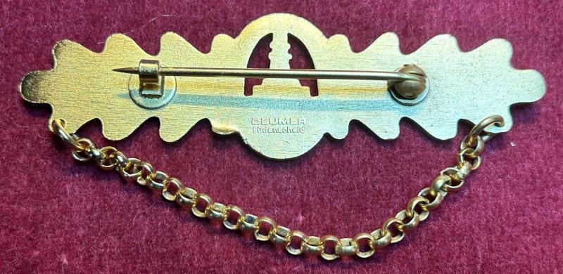 BRD Kyffhäuserbund Goldene Spange mit Kette — image 2