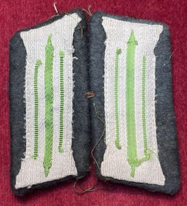 3rd Reich Wehrmacht Kragenspiegel für Mannschaften der Ordnungspolizei