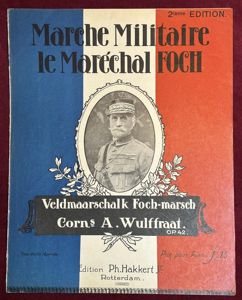 Nederland bladmuziek Marche Militaire le Maréchal Foch