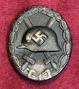 3rd Reich Verwundetenabzeichen 1939 in schwarz