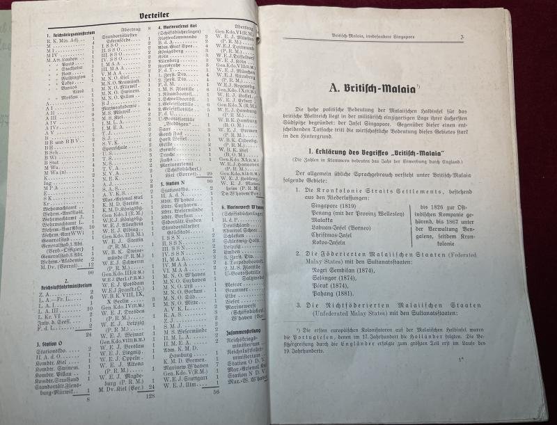 3rd Reich Kriegsministerium handbuch fremde Marinen Britisch-Malaia (Singapore) — image 3