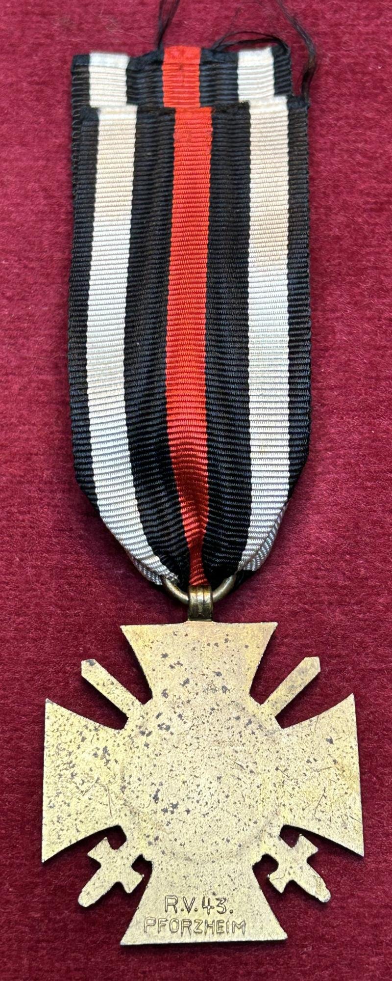3rd Reich Frontkämpferkreuz (R.V.43.) — image 2