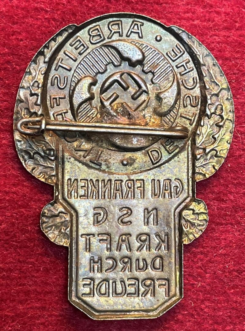 3rd Reich DAF Gau Franken NSG/ KDF abzeichen — image 2