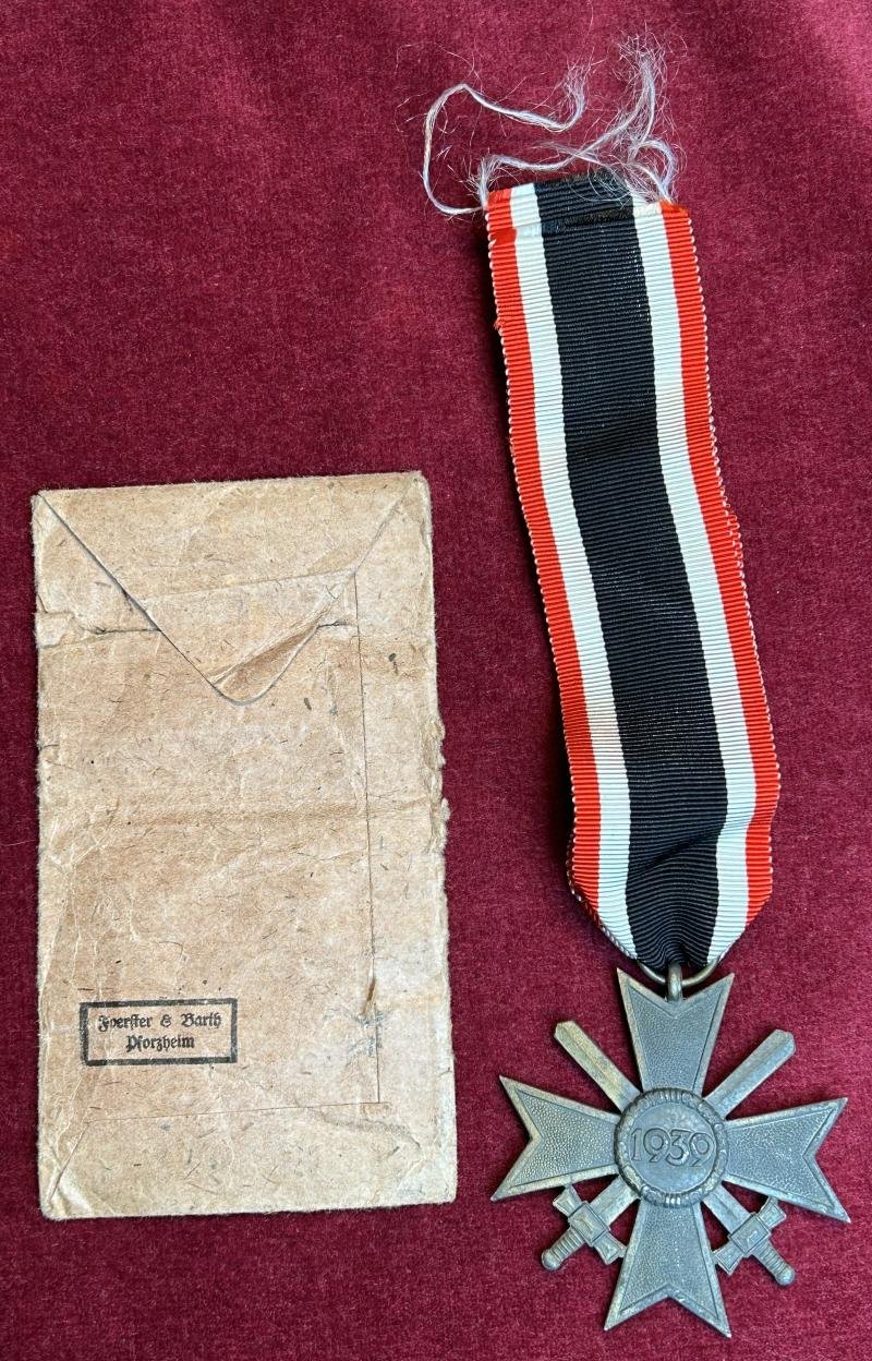 3rd Reich KVK mit Schwertern 2. Klasse, 1939 mit Tüte — image 2