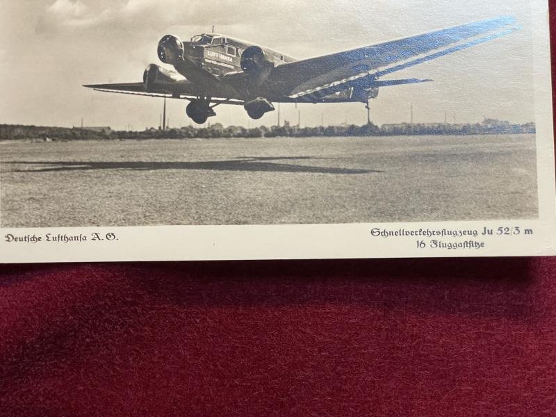 3rd Reich Postkarte Schnellverkehrsflugzeug Ju 52/3 m — image 4