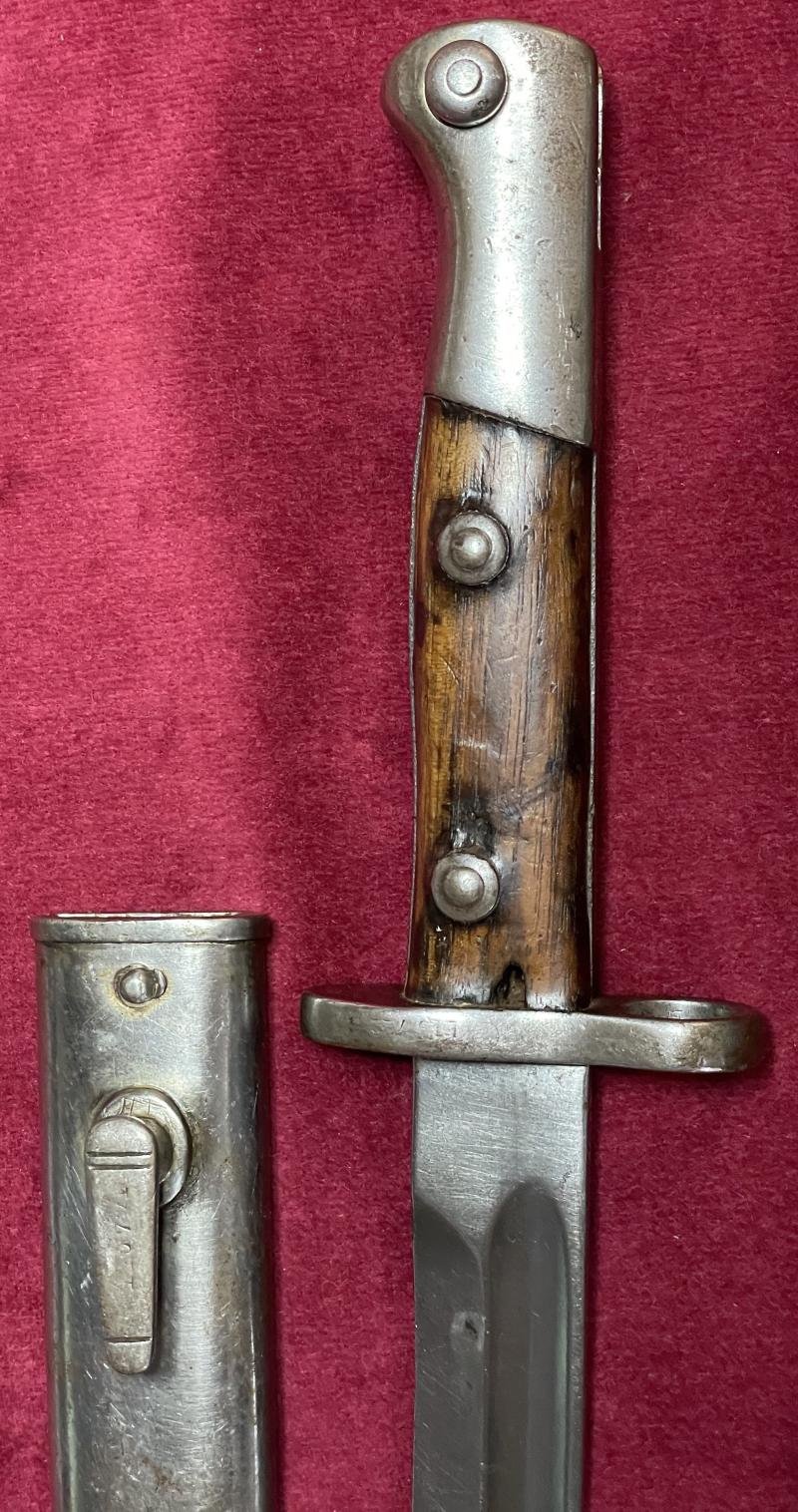 Uruguay M1908 Mauser bayonet — image 3