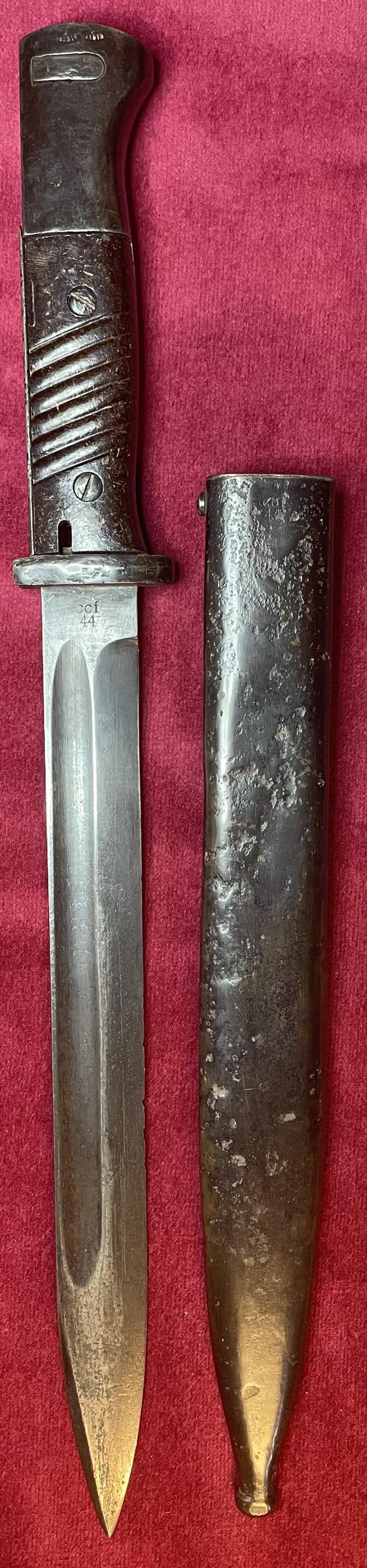 3rd Reich K98 bayonet marked COF44 (matching numbers) — image 2