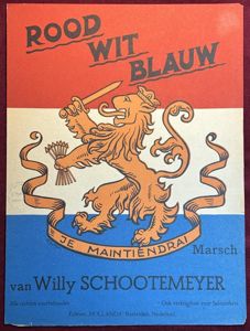 Nederland Bevrijdingsmuziek 1945 'Rood Wit Blauw Marsch'