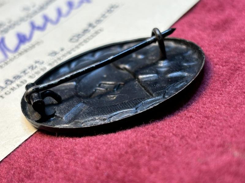 3rd Reich Besitzzeugnis und Verwundetenabzeichen 1939 im Schwarz — image 5