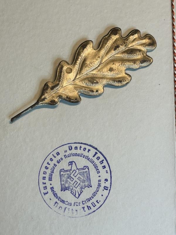 3rd Reich NSRL Anerkennung Kreisschwimmfest 1. Rang — image 3