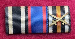 Deutsche Reich Feldspange 3 medaillen