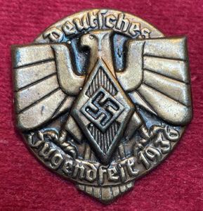 3rd Reich HJ Deutsches Jugendfest 1936 abzeichen