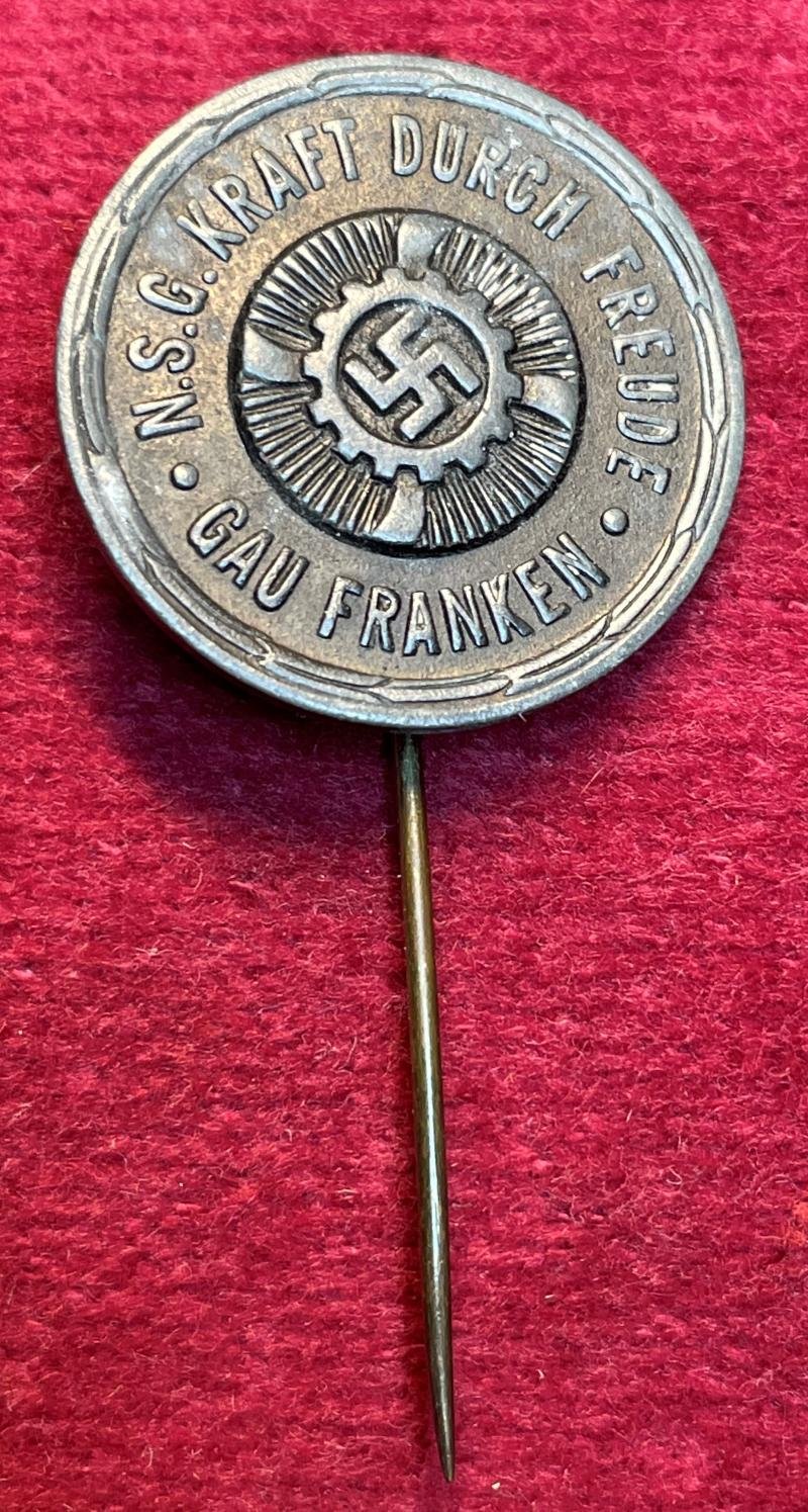 3rd Reich KDF Gau Franken anstecknadel — image 3