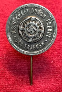 3rd Reich KDF Gau Franken anstecknadel