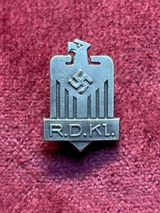 3rd Reich RDKL Silbern Mitgliedsabzeichen