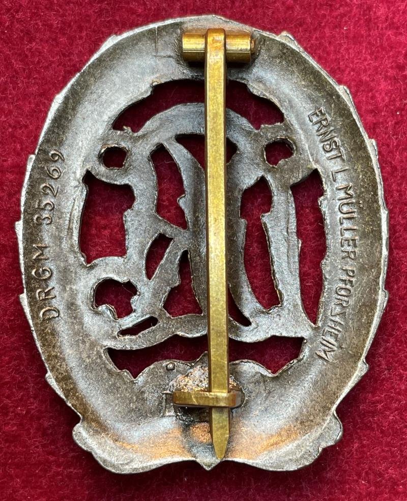 3rd Reich DRL Zink Sportabzeichen (Ernst L. Müller) — image 2