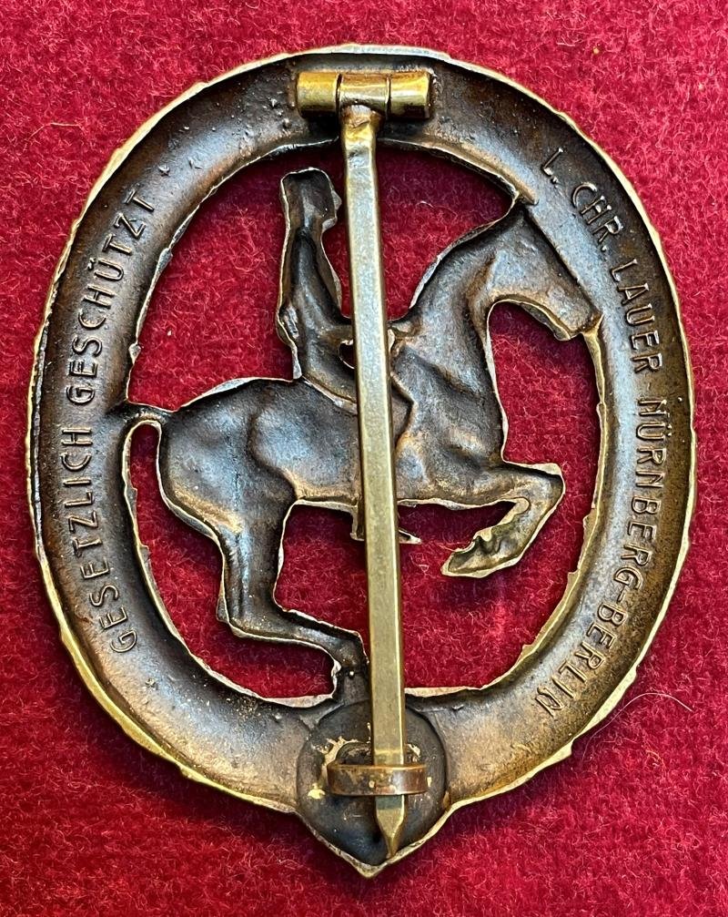 3rd Reich Reiterabzeichen 3. Klasse Bronze — image 2
