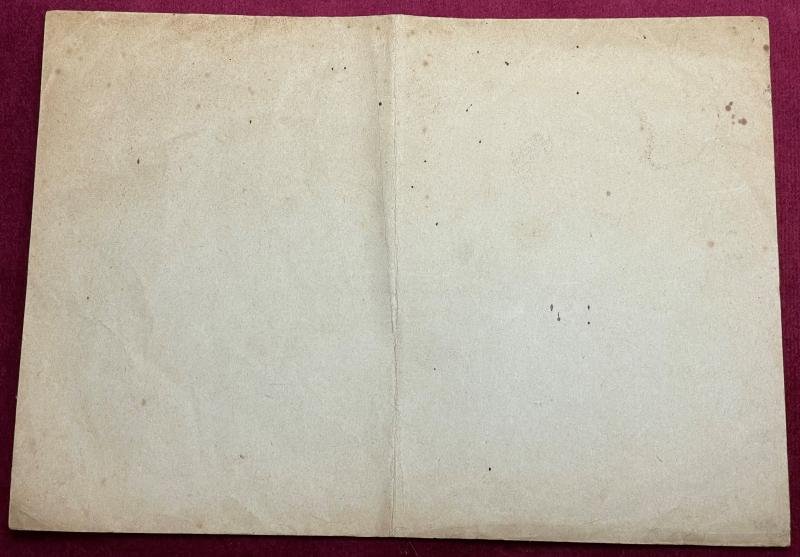 3rd Reich Urkunde Metallspende des deutschen Volkes — image 2