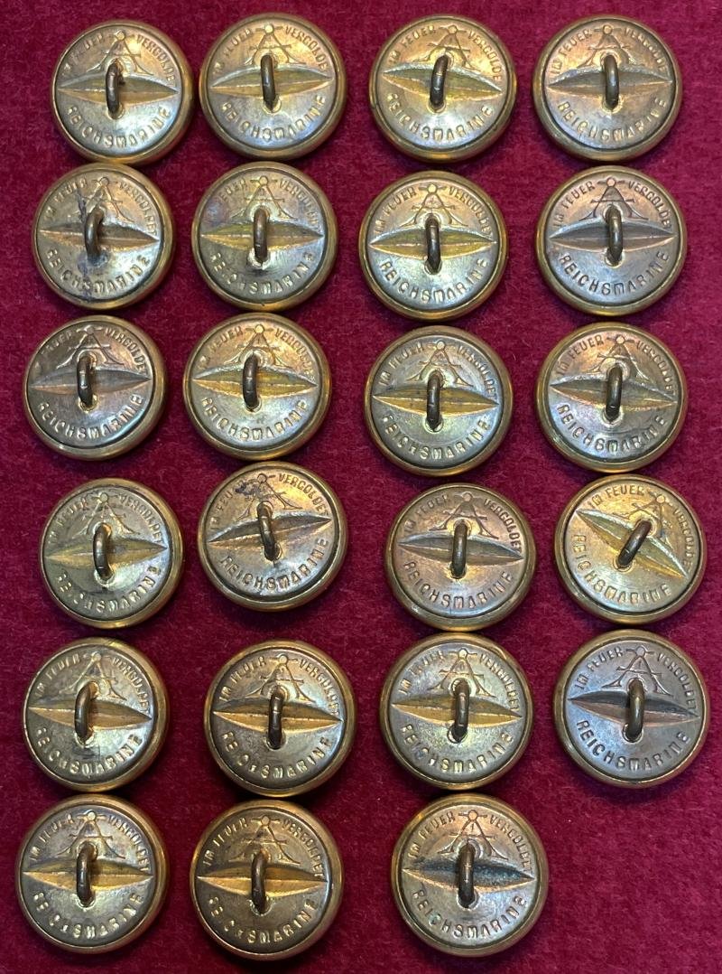 3rd Reich Kriegsmarine Knöpfen Assmann & Söhne — image 2