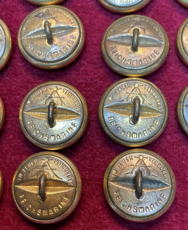 3rd Reich Kriegsmarine Knöpfen Assmann & Söhne — image 3