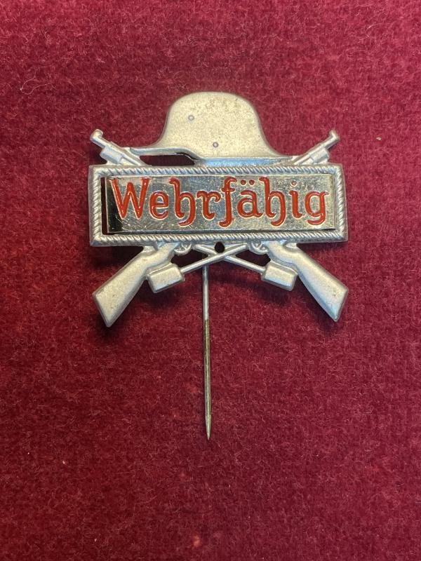 3rd Reich Wehrmacht Wehrfähig Müsterungsabzeichen — image 3