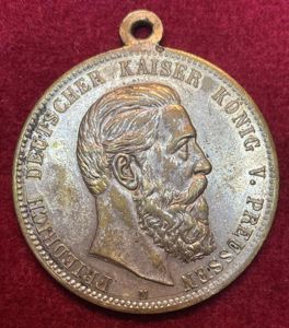 Kaiserreich Erinnerungsmedaille Friedrich Deutscher Kaiser König v. Preussen
