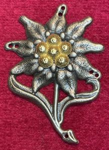 BRD Bundeswehr Edelweiß Mützenabzeichen