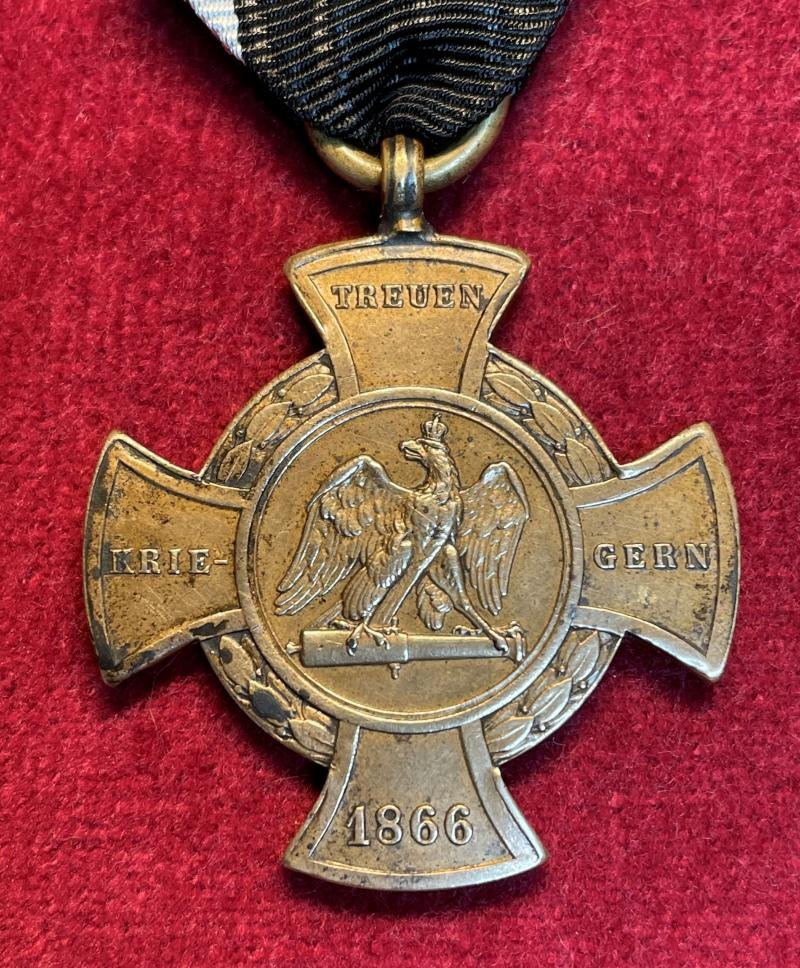 Preussen Erinnerungskreuz 1866 Treuen Kriegern — image 3