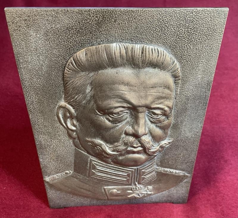 Deutsche Reich Patriotischer Reliefplatte Hindenburg (St.W.) — image 2