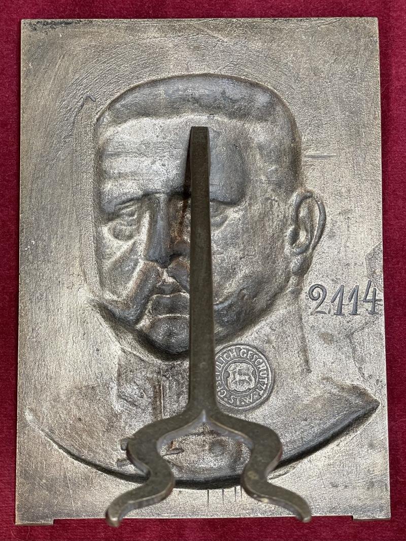 Deutsche Reich Patriotischer Reliefplatte Hindenburg (St.W.) — image 4