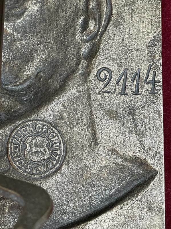 Deutsche Reich Patriotischer Reliefplatte Hindenburg (St.W.) — image 5
