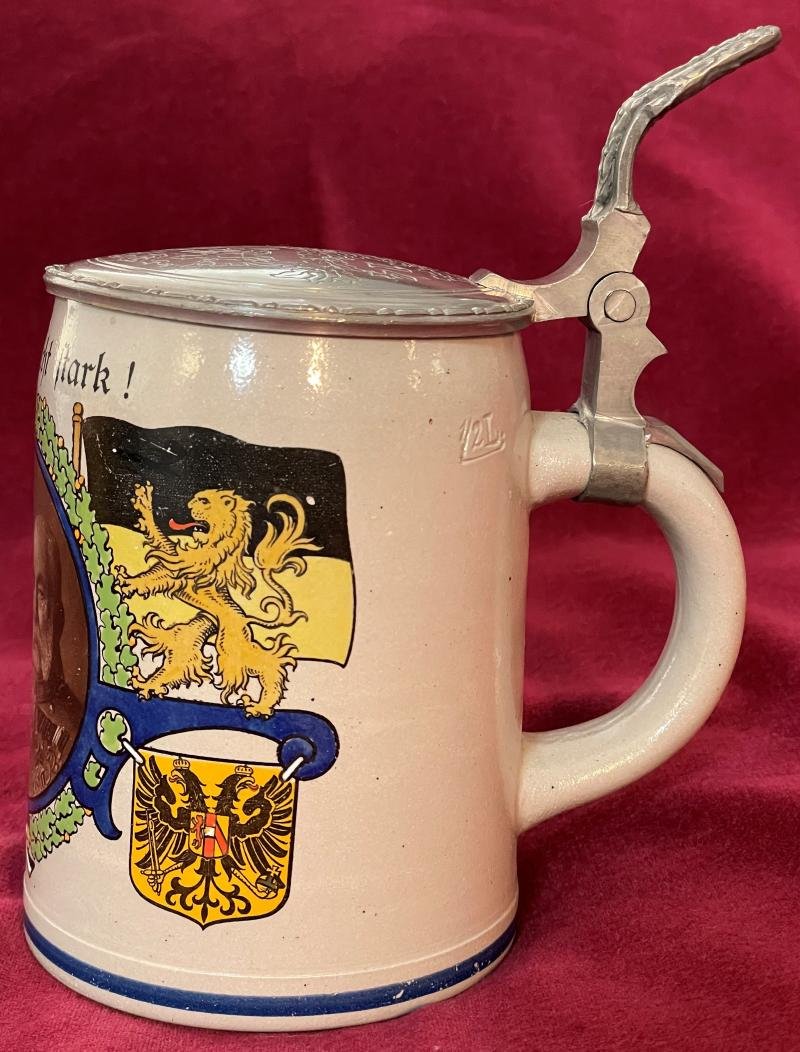 Kaiserreich Patriotische Krug Einigkeit macht Stark! — image 3