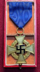 3rd Reich Treuedienst-Ehrenzeichen 1. Stufe für 40 Jahre im Etui
