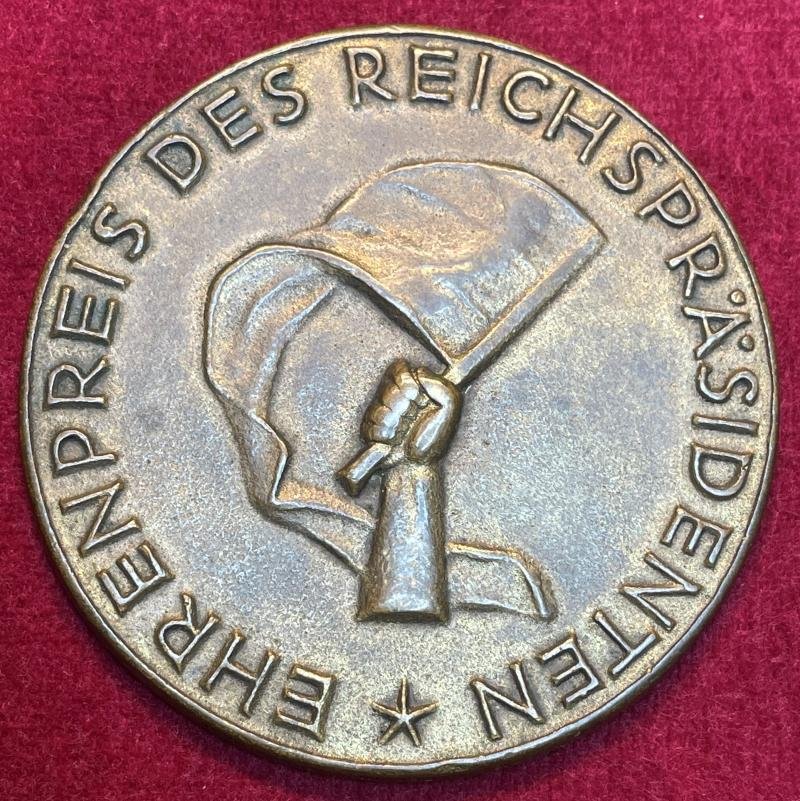 Deutsche Reich Auszeichnungsmedaille 'Ehrenpreis des Reichspräsidenten' in Bronze 1929 — image 2