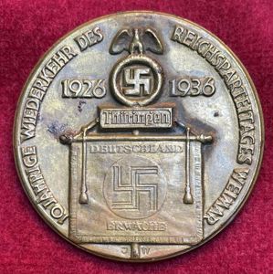3rd Reich 10 Jährige Wiederkehr des Reichsparteitages Weimar