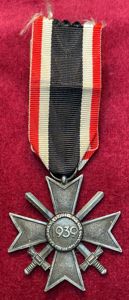 3rd Reich Kriegsverdienstkreuz mit Schwertern 2. Klasse, 1939