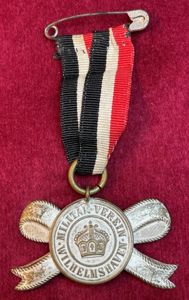 Kaiserreich mitgliedsabzeichen Militärverein Wilhelmshaven