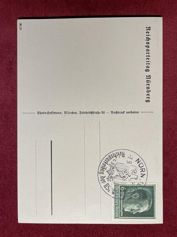3rd Reich Ansichtkarte Reichsparteitag Nürnberg 1938 — image 2